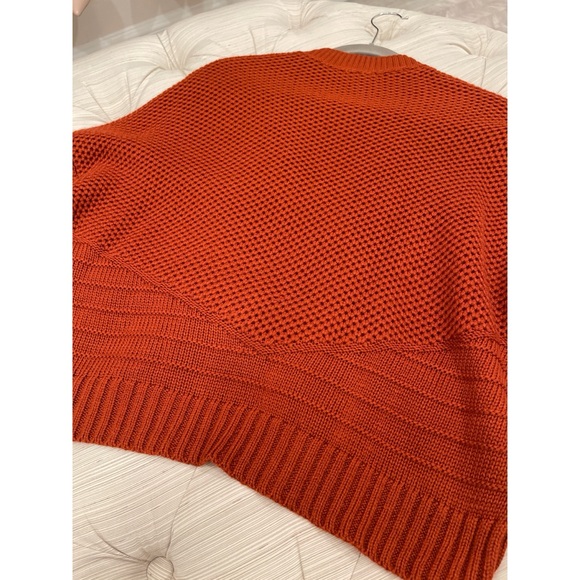 Express V-Neck Cable Knit Sweater with Mock Neck - Picture 10 of 10